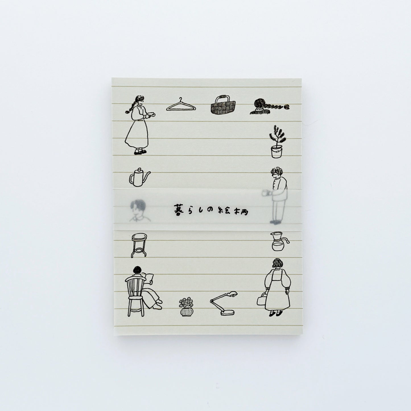 Tobimatsu Shoichiro × mizushima Memo Pad Motifs of Daily Life