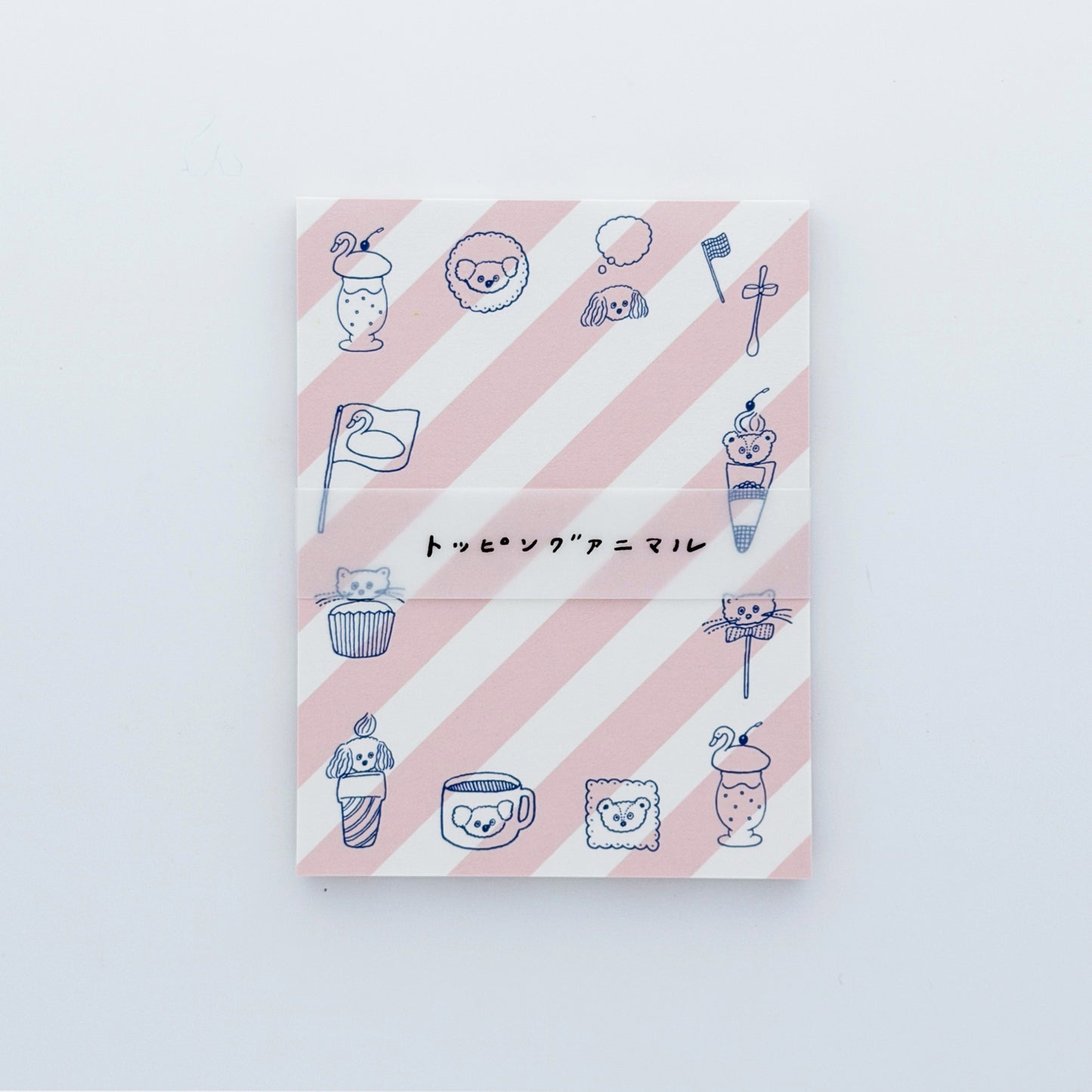 Tobimatsu Shoichiro × mizushima Memo Pad Topping Animals