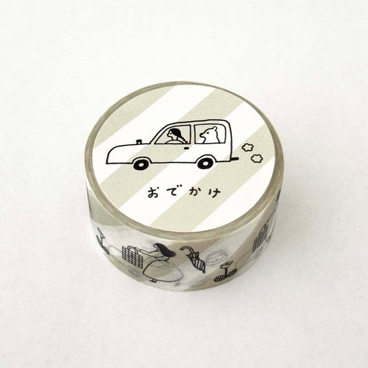 necktie × mizushima Masking Tape On the Go (5 pcs)