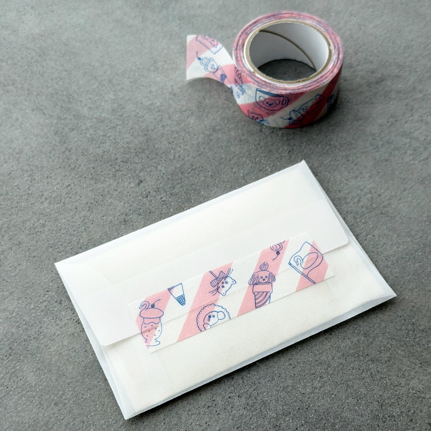 Tobimatsu Shoichiro × mizushima Masking Tape Topping Animals
