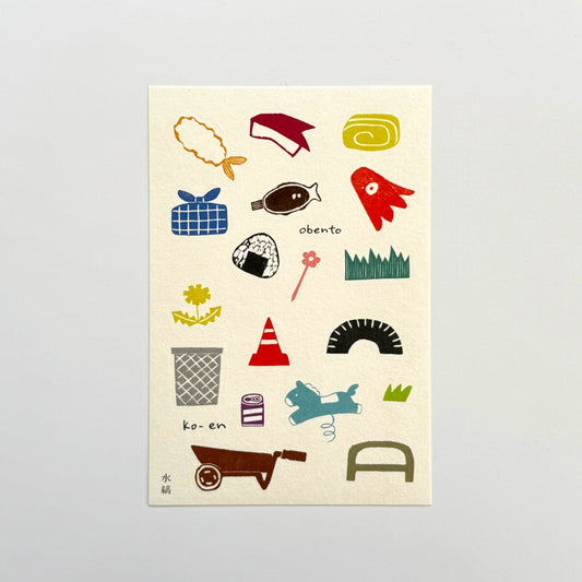Suzuka Takeuchi × mizushima Sticker OBENTO × KO-EN