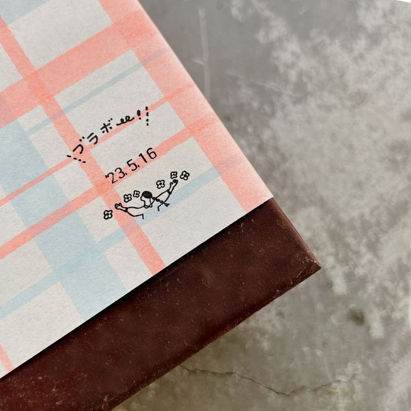 Necktie x Water Stripe Free-form Date Stamp Review Girl (1 pcs)