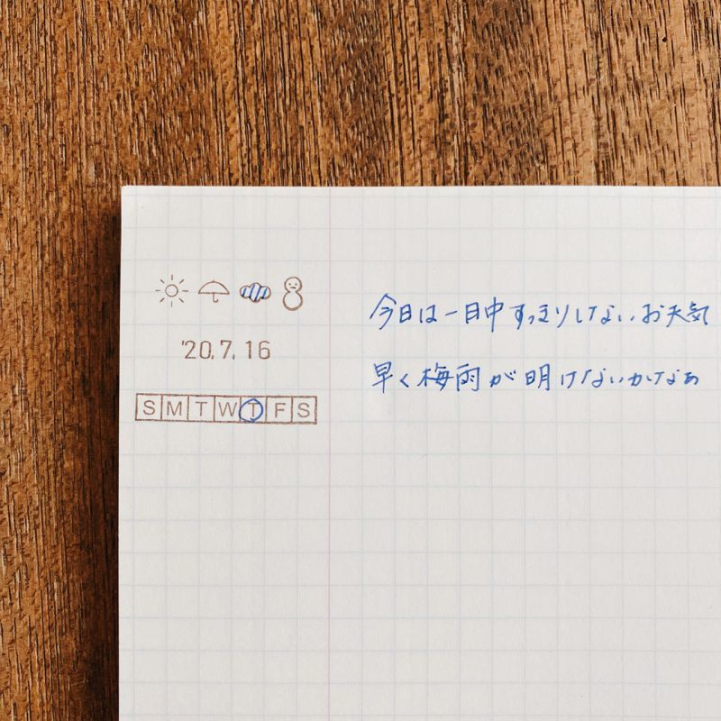 Free-form date stamp sheet Off Time