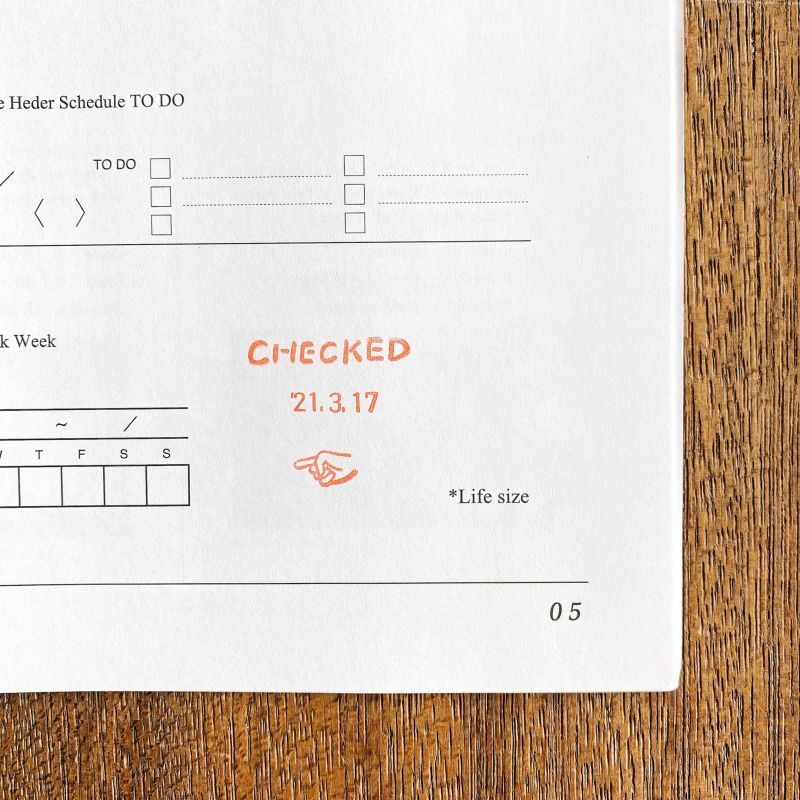 Flexible Date Stamp Sheet Work