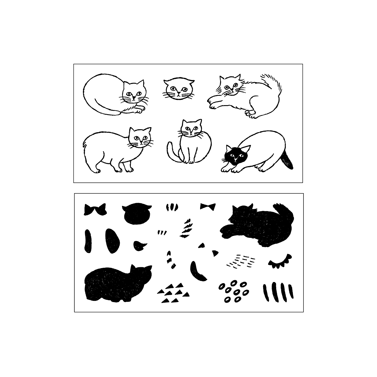 Matsuo Miyuki x Mizushima Jizai Hanko Box Coloring Set Small Animals Cat