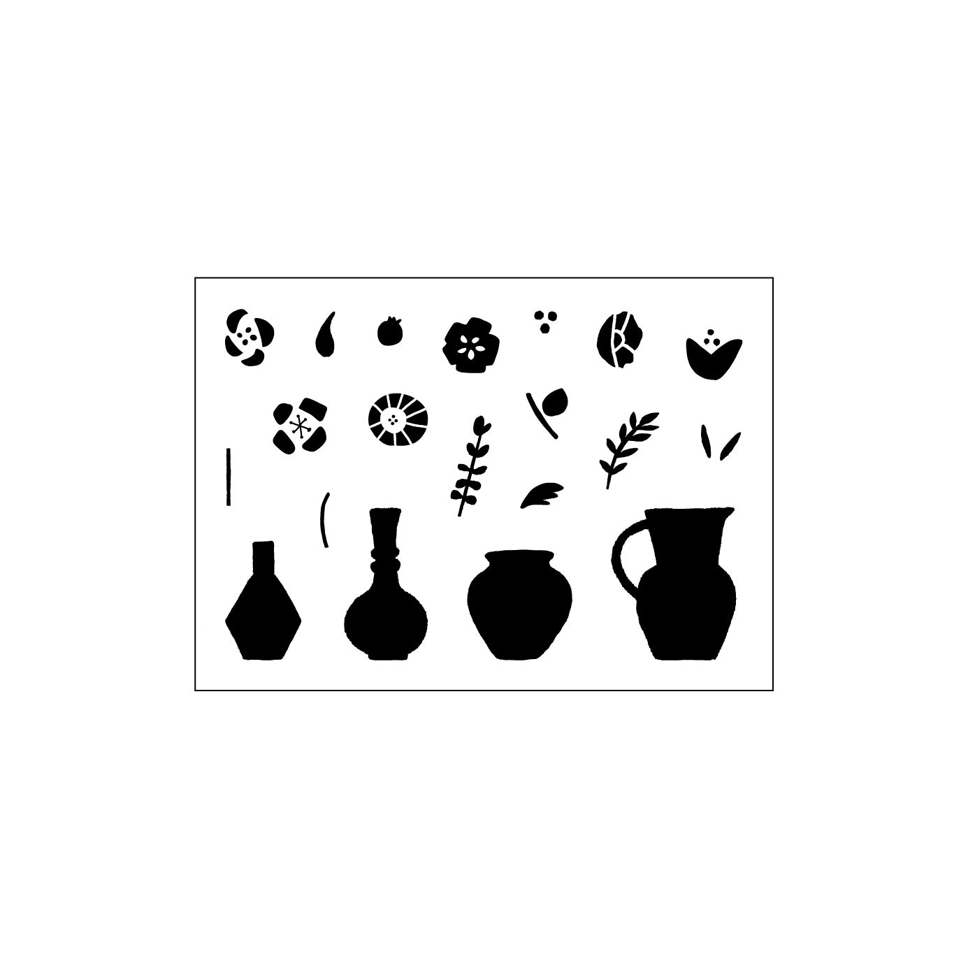 JIZAI Clear Stamp POCKET Flower & Vase
