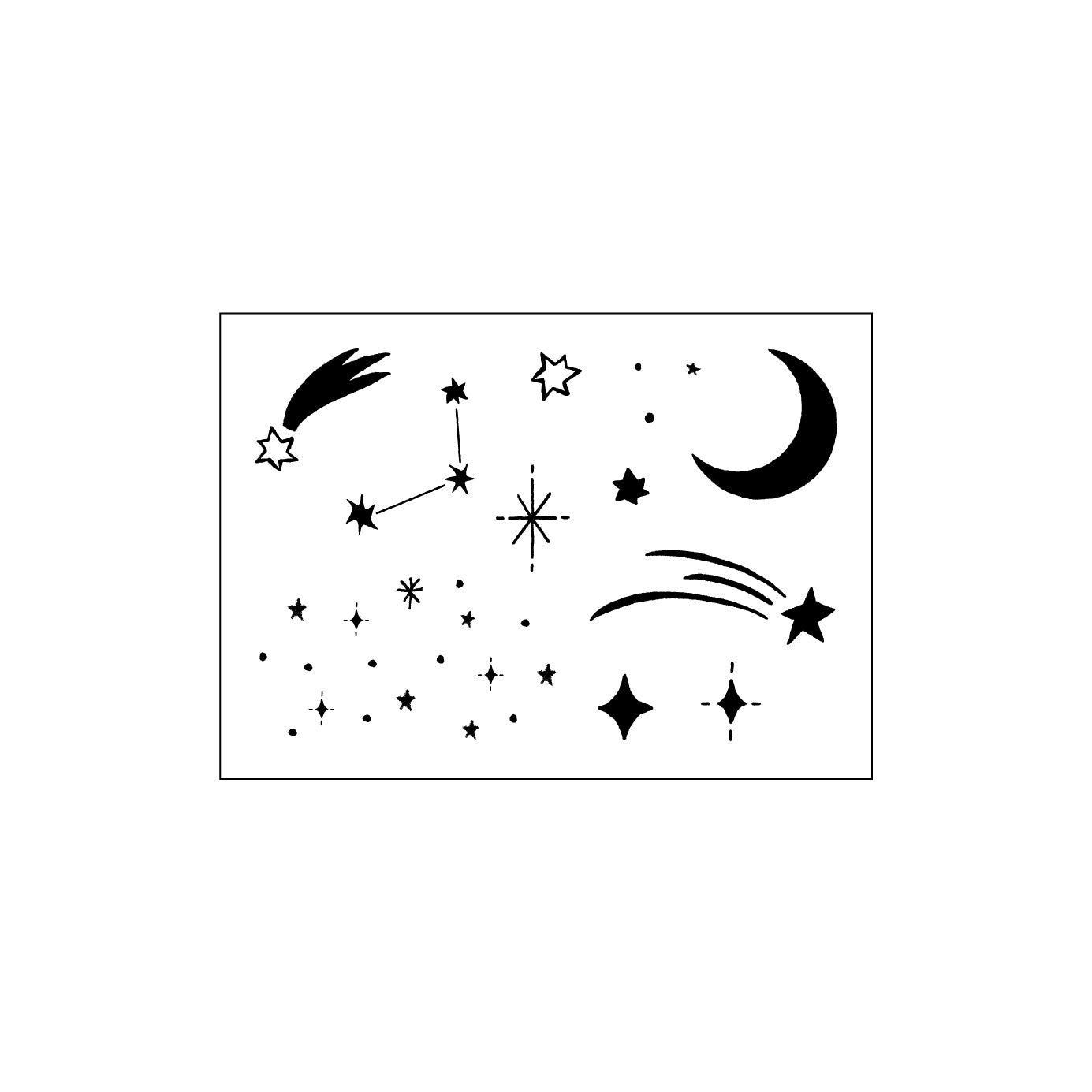 JIZAI Clear Stamp POCKET Starry Sky