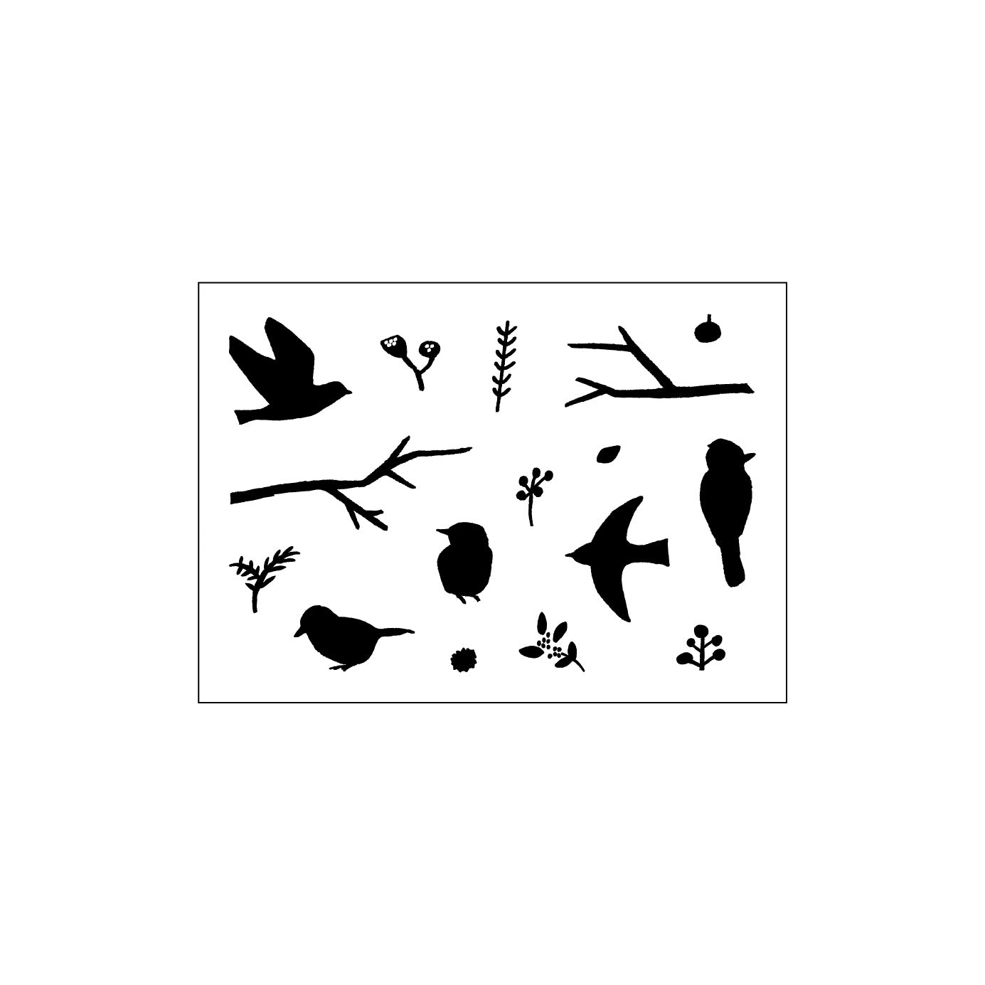 JIZAI Clear Stamp POCKET Bird & Branch