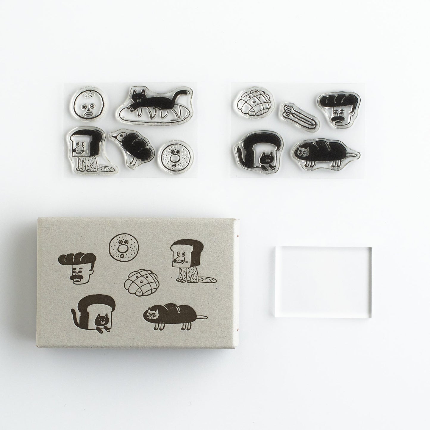 Keiko Shibata x Mizushima Free Stamp Box Design Set Pretend Bakery