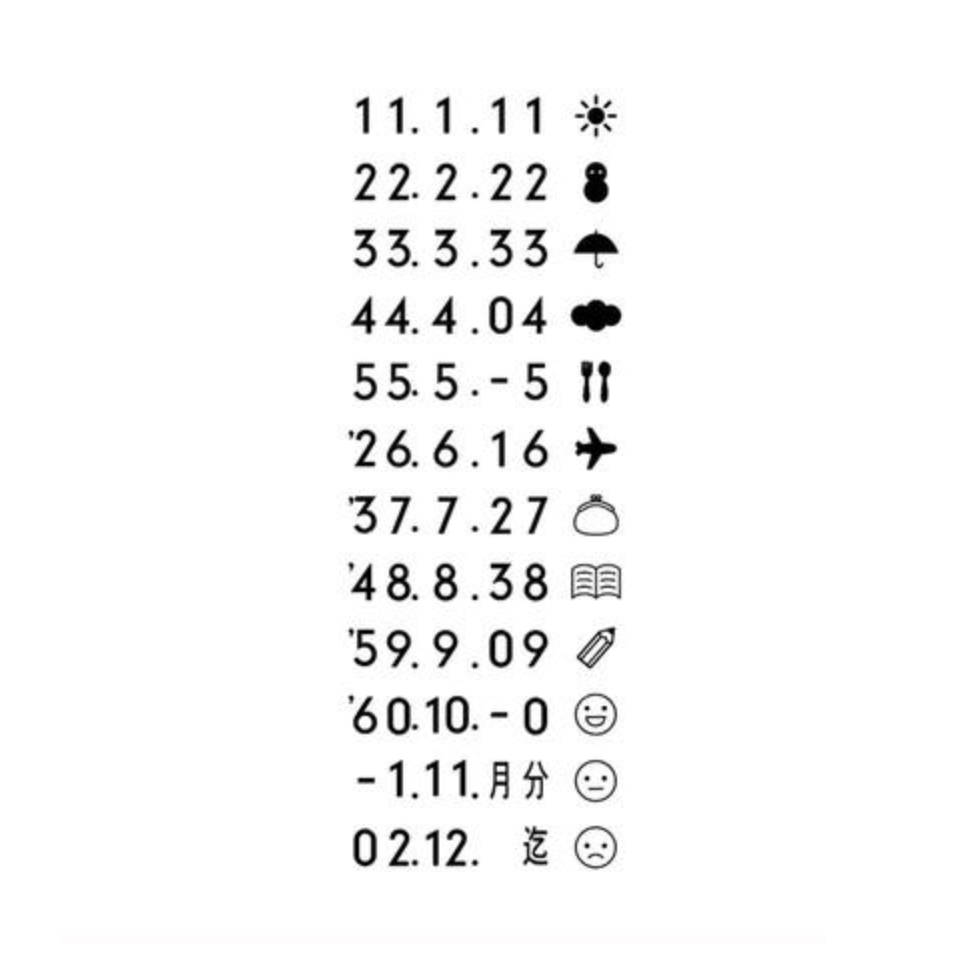 Rotating stamp date mark