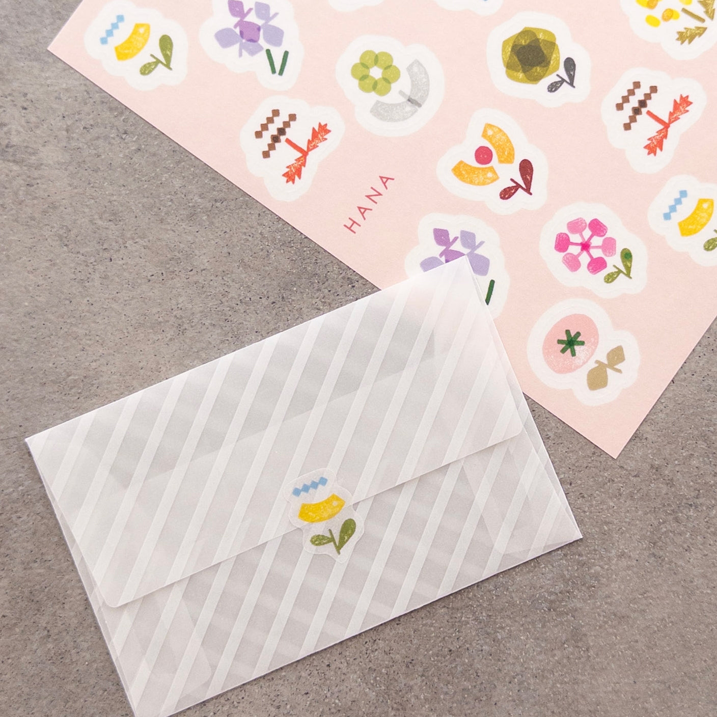 Tracing Paper Sticker Flower