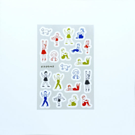 Masuko Eri × mizushima Tracing Paper Sticker Chilrdren