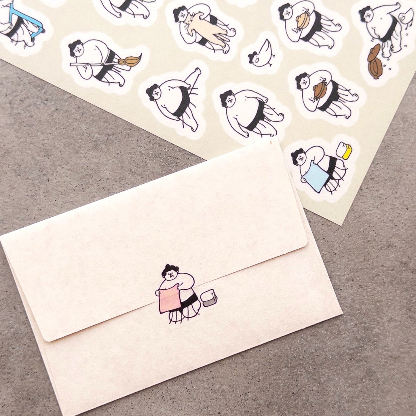 Ohagiyama × mizushima Tracing Paper Sticker Daily Life