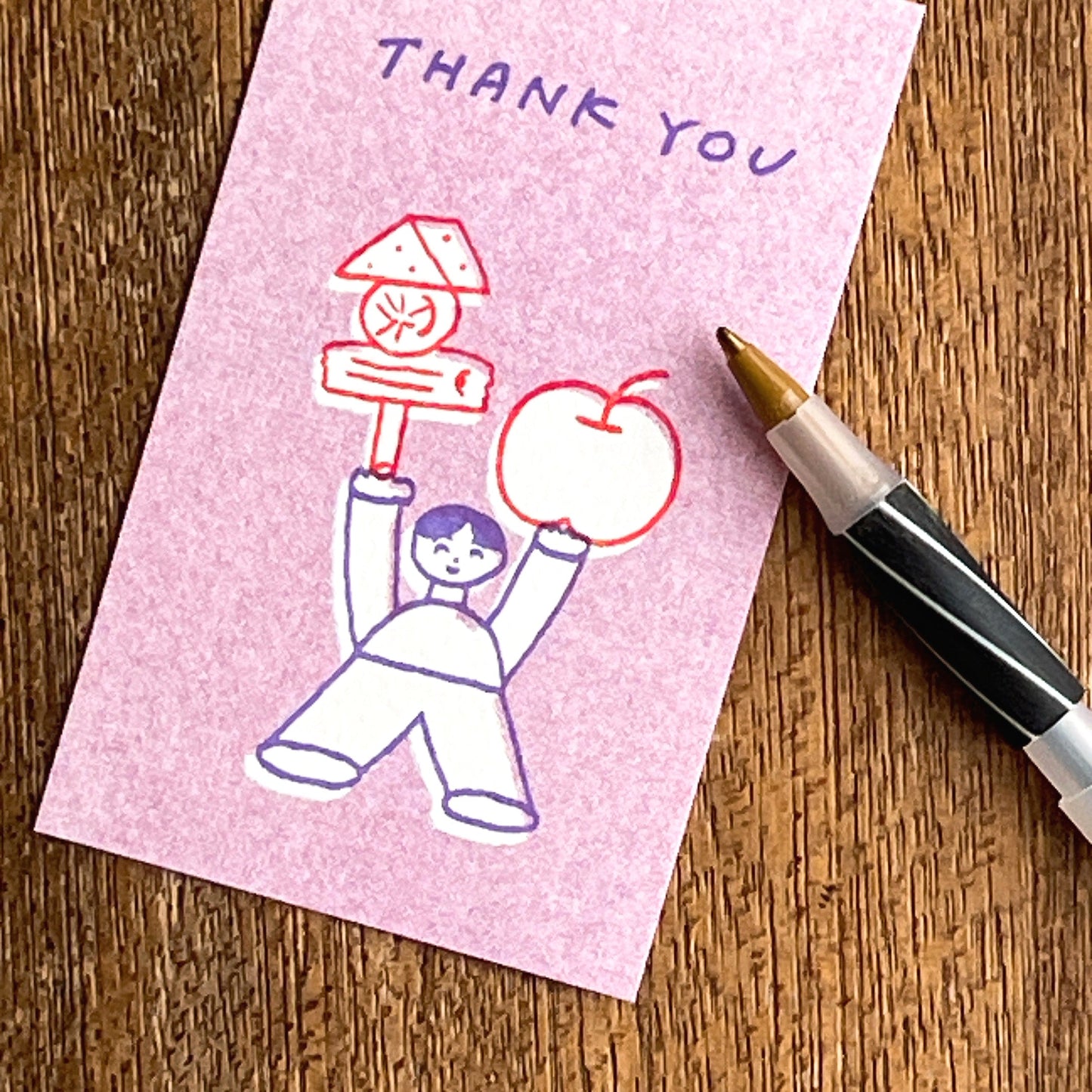 Nishiwaki Tadashi x Mizushima Message Card People and Food